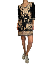 Vestido Negro Bordado