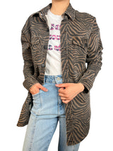 Sobrecamisa Chocolate Cebra