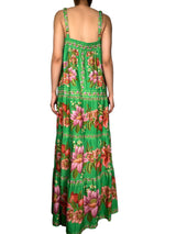 Vestido Verde Floreado