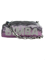 Cartera Cilindro Malla Iridiscente