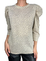 Polera Lunares Fibras Metalizadas