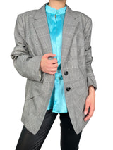 Blazer Lana Virgen Cuadros Vintage