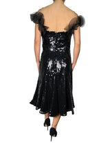Vestido Lentejuelas Volantes