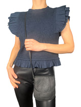 Bolso Brillos Cuero