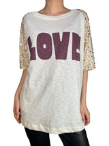 Polera Love Lentejuelas