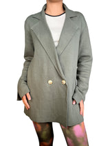 Blazer Doble Botón Taylor Cemento