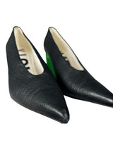 Zapato de Salón Taco Verde Flúor