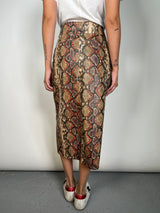Falda Snake Ecocuero
