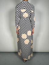 Vestido Maxi Blanco/Negro