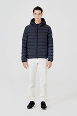 Parka Negra Con Capucha Hombre - Sin Batería