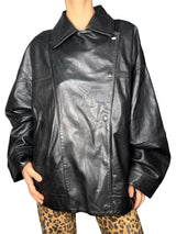 Chaqueta Cuero Cruzada