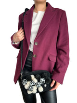 Bandolera Janey Pom Pom Gamuza