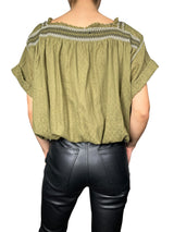 Blusa Wandering Skies In Moss