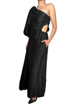 Vestido Asimétrico Lino y Seda