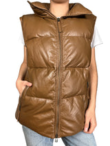 Parca Cuero Sin Mangas