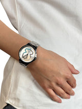 Reloj Analógico Motion Straight Oso De Acero Con Cristales