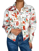 Chaqueta Denim Flores