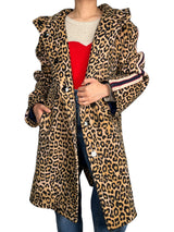 Abrigo Lana Animal Print