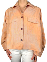 Blusa Bolsillos Con Solapa