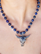 Collar Toro Piedra Lapiz Lazuli