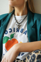 Collar Toro Piedra Volcanica