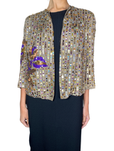 Chaqueta Flor Lentejuelas