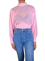 Blusa Rosa Traslucida