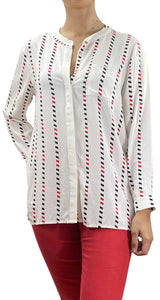 Blusa Blanca Estampada