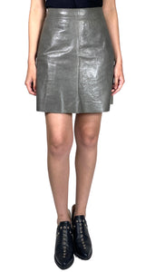 Falda Cuero Gris