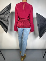 Blusa Kendall Burdeo