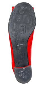 Zapatos Cuero Charol Rojo