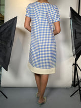 Vestido Mini Lana Cuadros