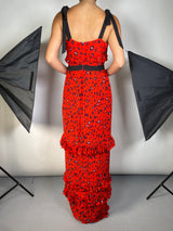 Vestido Animal Print Plizado