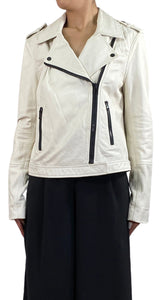 Chaqueta Cuero Blanco
