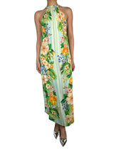 Vestido Flores Tajos