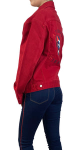 Chaqueta Denim Roja