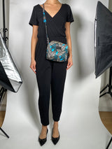 Bandolera Estampado Turquesa