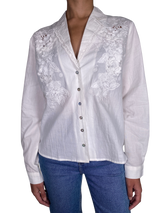 Blusa Blanca Bordada