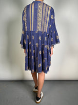 Vestido Viscosa Block Gold