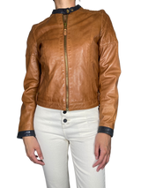 Chaqueta Café Cuero