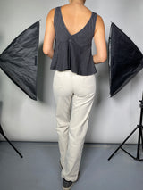 Polera Sin Mangas Gris