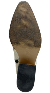 Botines Cuero Blanco