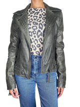 Chaqueta Cuero Tachas