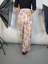 Jeans Denim Estampado Multicolor