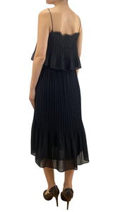 Vestido Plisado Negro