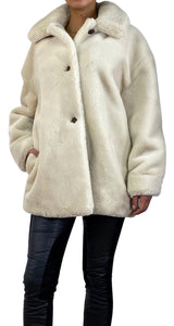 Abrigo Piel Beige