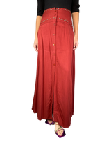 Falda Terracota Con Tachas