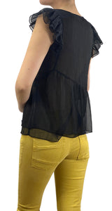 Blusa Negra Bordada