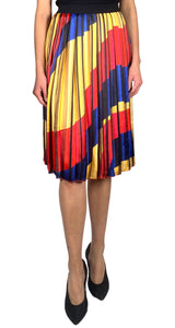 Falda Multicolor Plisada