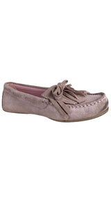 Mocasines Flecos Beige